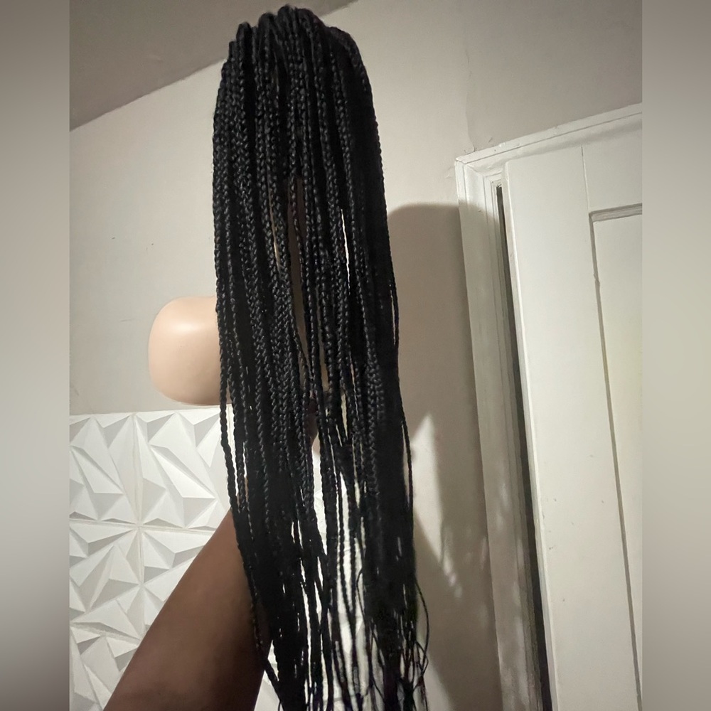Black Braided Wig - Picture 6 of 6